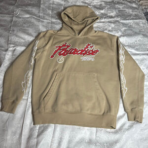 Men's Jordan Craig Beige Red Graphic Hoodie M